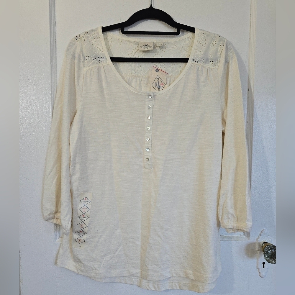 NWT St John's Bay Cotton Top Size Large